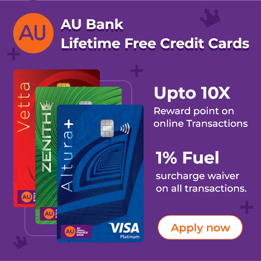 AU bank lifetime free credit cards