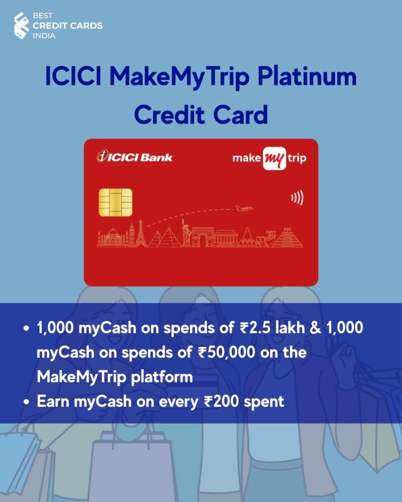ICICI MakeMyTrip Credit Card - Best Credit Cards for Flipkart Big Billion Days